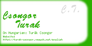 csongor turak business card